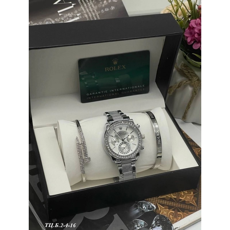 Женские часы ROLEX 100634 подарочный набор