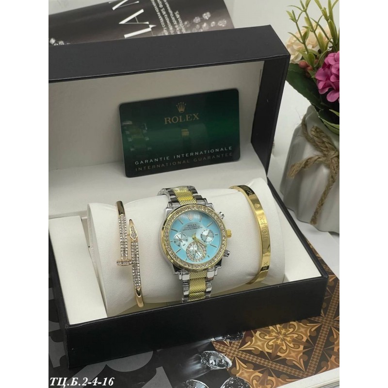 Женские часы ROLEX 100634 подарочный набор
