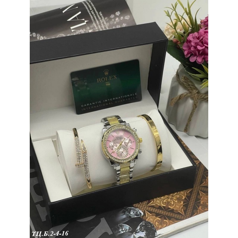 Женские часы ROLEX 100634 подарочный набор