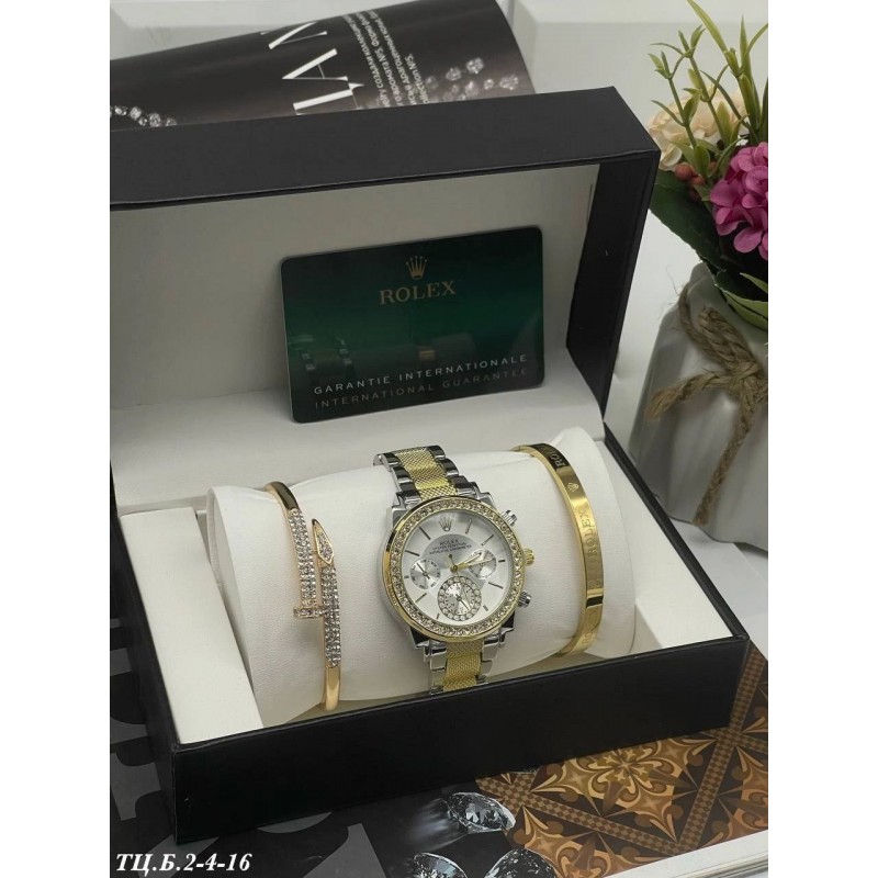 Женские часы ROLEX 100634 подарочный набор