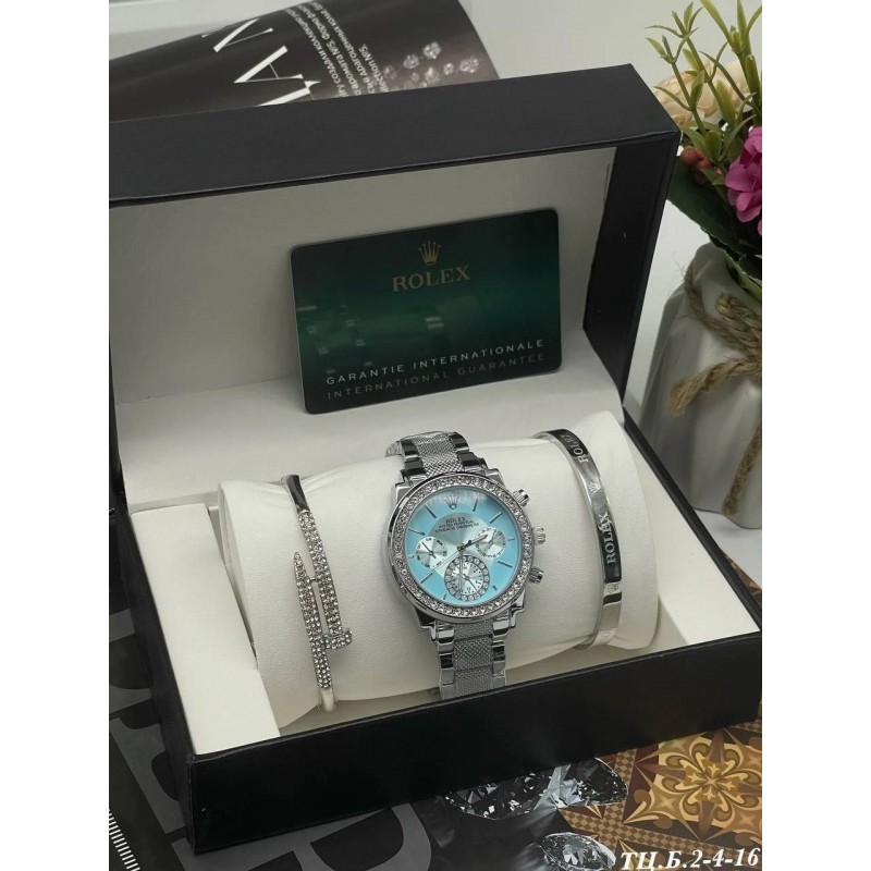Женские часы ROLEX 100634 подарочный набор